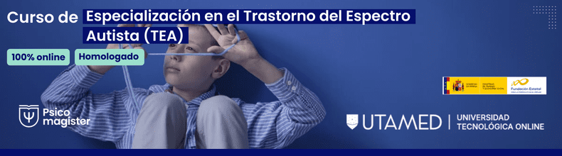 Banner del curso especializado para psicólogos sobre el acompañamiento a familias tras el diagnóstico de TEA.