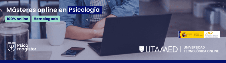 Banner promocional de máster homologado en psicología de Psicomagister.